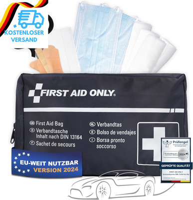 First Aid Only Kfz Verbandtasche DIN 13164 | Auto Verbandskasten Als Erste Hilfe