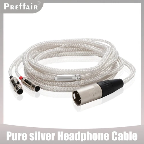 HiFi 16 Kerne reines Silber 4 Pin XLR symmetrisches Kabel für Audeze LCD-2 LCD-3 LCD-4 LCD - Bild 4 von 7
