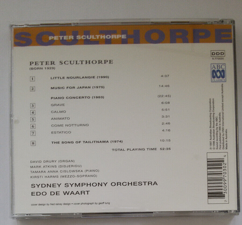 Peter Sculthorpe: Piano Concerto / Music for Japan / Little Nourlangie - Bild 2 von 2