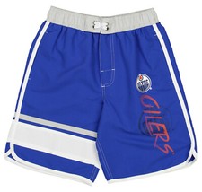 Outerstuff NHL Youth 8-20 Edmonton Oilers Swim Shorts, Blue