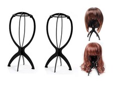 3 Pack - Wig Display Stand Mannequin Dummy Head Hat Cap Hair Holder Fordable 