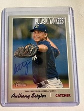 K128,544 - 2019 Topps Heritage Minors Real One Autographs #ROAAS Anthony Seigler