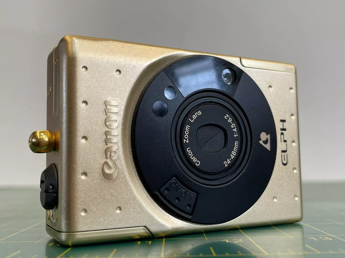 CANON ELPH 60th Anniversary Gold Limited Edition APS Film Camera RARE Complete