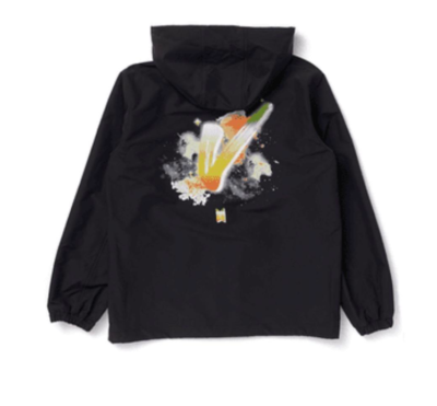 BTS ウィンパケ BTS Official Vintage Retro VR V WINDBREAKER Black M Rare Limited