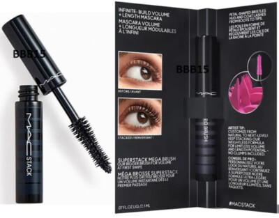 MAC Macstack Mascara Superstack MEGA BRUSH,1FL OZ TRAVEL SIZE NEW