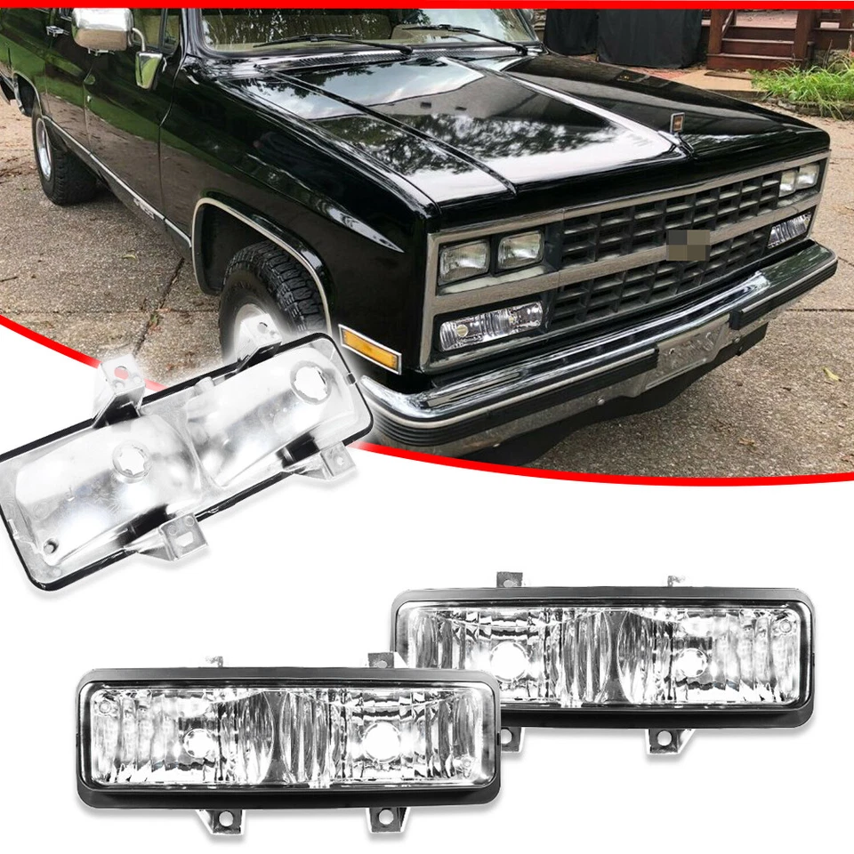 Corner Marker Signal Parking Light Pair Set for Chevy GMC Van Jimmy Pickup Truck - Image 2 of 4