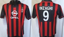 MONDO REPLICA MAGLIA MILAN INZAGHI # 9  HOME 2002 - 2003 TG. XL NON ORIGINALE