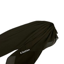 Premium Quality Plain Chiffon Hijab Scarf Shawl Soft Georgette Dubai Elegant