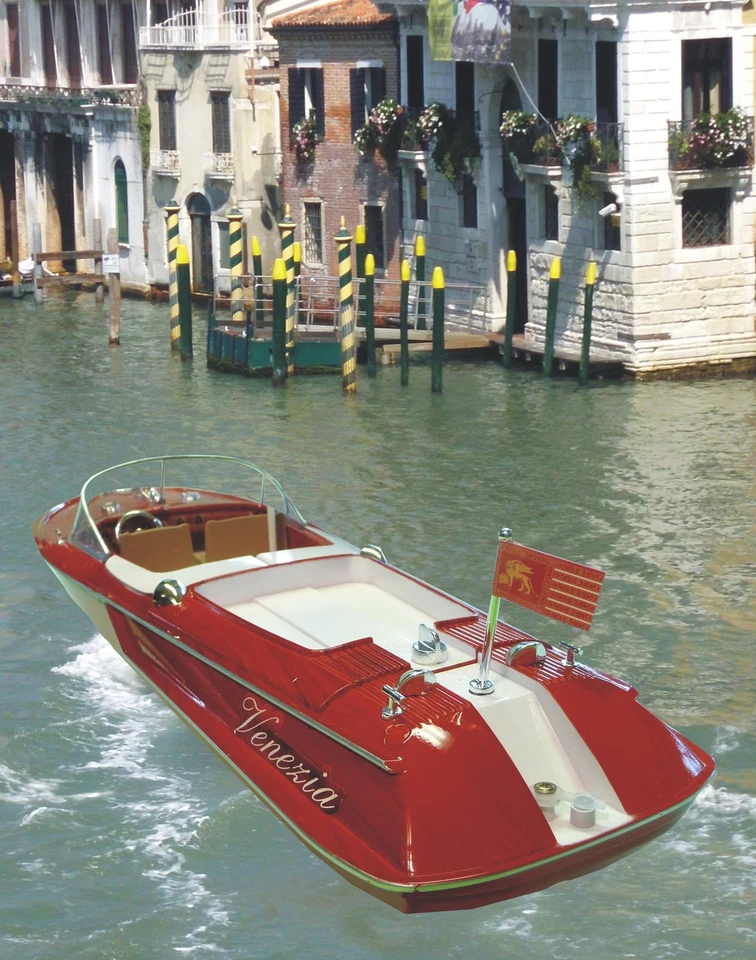 RC Boot VENEZIA Länge 45cm WUNDERSCHÖN mit HOLZ-OPTIK Ferngesteuert 40MHz 040390 - Bild 2 von 4