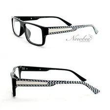 Fashion Clear Lens Glasses Frame Classic Retro Flat Top Glasses Clear