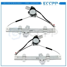 For 1996-00 Honda Civic Sedan Front Left Right Power Window Regulator With Motor