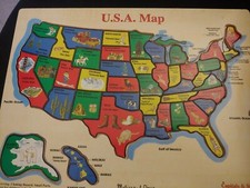 United States Map Puzzle Melissa and Doug PARTS ONLY Select State