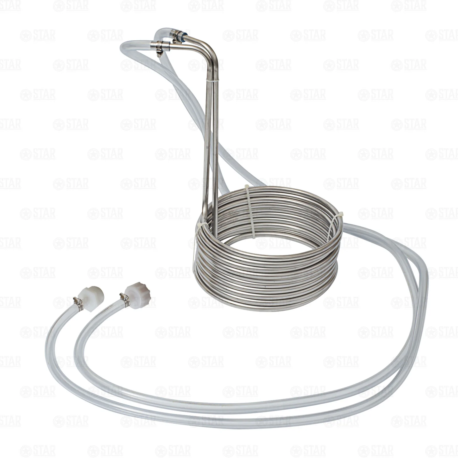25' Stainless Steel Wort Chiller Coil with Fittings Home Brewing Beer