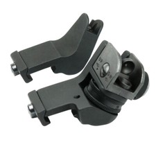 Iron Sight Set Front and Rear 45 Degree Offset Adjustable Tactical