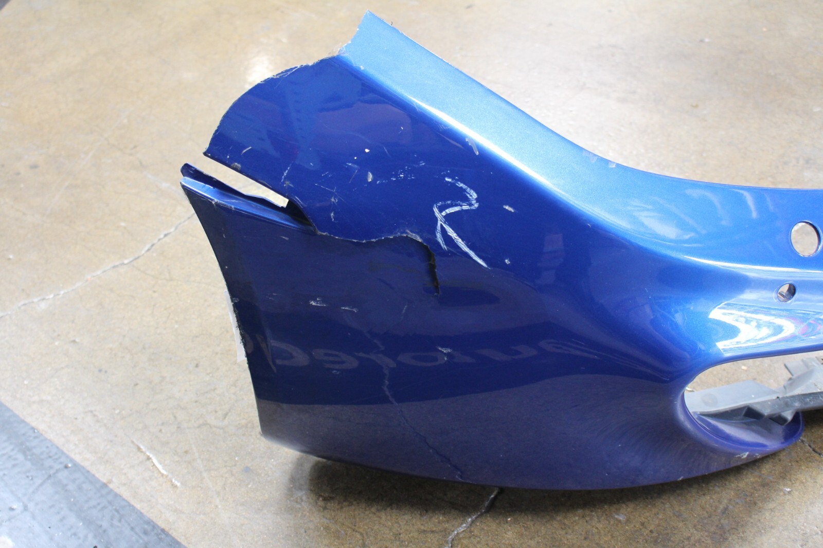 McLaren MP4-12C, Front Bumper Cover, Blue, Dmg to RH Side, Used