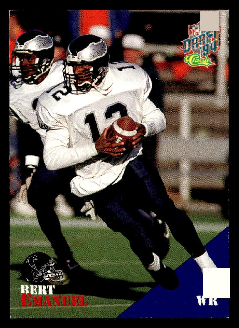 Bert Emanuel 1994 Classic NFL Draft Card #90 Atlanta Falcons