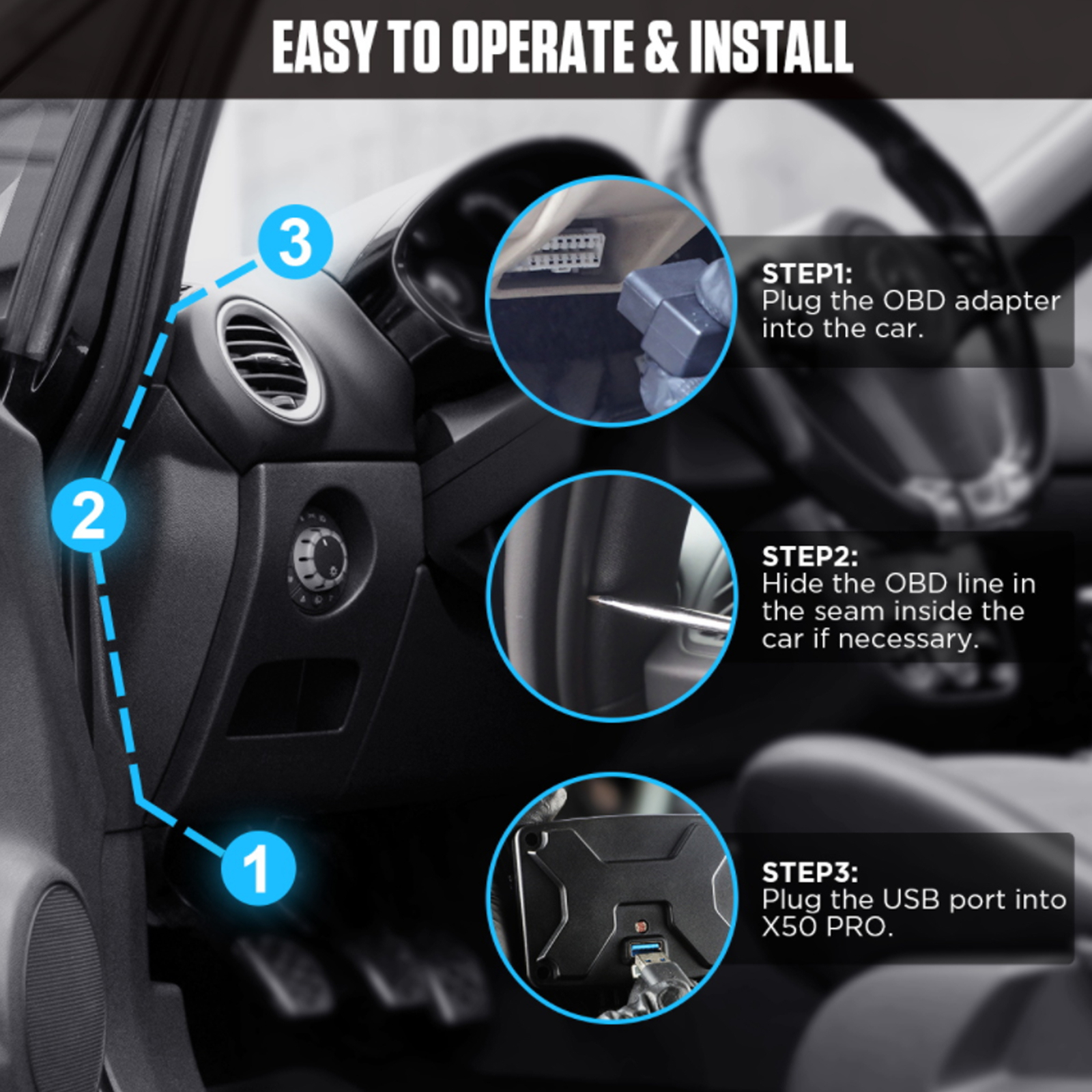 OBD Head Up Display Multi-Function Speedometer Car Fault Codes Reader ...