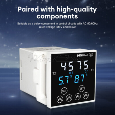 DH48S Smart Digital Delay Time Relay Precision Programmable Cycle W/ Socket Base