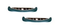 Old WOOD CANOE, Style 2  HO scale 2 Pack of FINISHED Canoes 1/87 scale