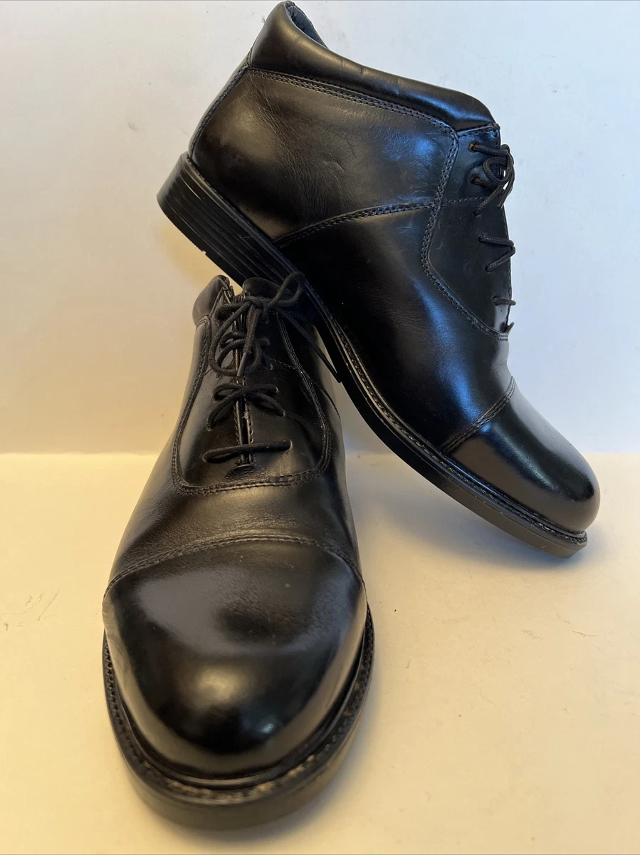 Giorgio Brutini Mens Black Leather Lace Up Ankle Boots Shoes Size