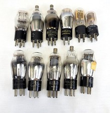 11 Assorted Tube Radio Vacuum Tubes Cunningham 56 Philco 39/44 Wizard GE  T455A