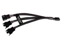 Alphacool 18679 RGB Plastic Splitter Cable Black 4-pin + 4-pin 150mm 1pc