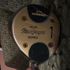 MacGregor Tour Series Vintage Driver, 3W and 5W Steel Shaft Golf Club Persimmon