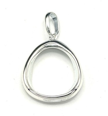 Kit Heath Hallmarked Sterling Silver Shore Open Circle Pendant NWT Gift Box 3.3g