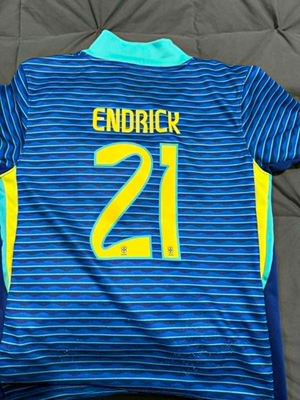 Nike Brazil 2024 Home Endrick #21 Jersey Youth 24 - Used Good | eBay