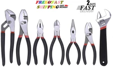 7pcs. Pliers and Wrench Set Craftsman Hand Tools Linesman Hardened Cutting Edges