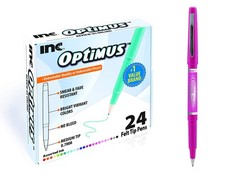 OPTIMUS 24-Color 0.7mm Felt Tip Pens - No 1 Count Pack of 24 , Assorted