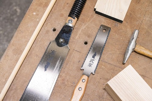 Set of 2 - Ryoba Japanese Pull Saw 9.5 Inch and Flush Cut 6 – Black  - Picture 4 of 9
