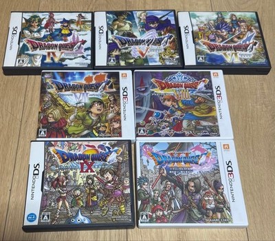 Nintendo DS Dragon Quest 4 5 6 9 & 3DS 7 8 11 7Games Set Japan DQ 