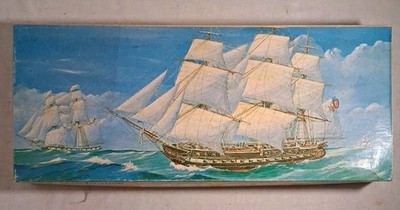 Vintage Sterling Models U.S.S. Constitution 24.5in Wood Ship Model Kit ,No Instr