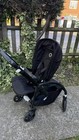 Bugaboo Bee 6 Pushchair Buggy Pram in Black + raincover