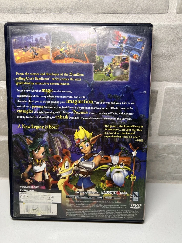 Jak and Daxter: The Precursor Legacy -Sony PlayStation 2 PS2 - Missing Manual - Image 4 of 4