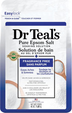 Dr Teal's Epsom Salt Magnesium Soak, Fragrance Free, 4 Lbs