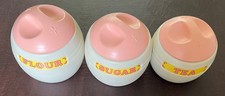 Little Tikes Step 2 Toy Plastic Canister Set Pink Lids Tops Flour Sugar Tea