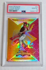 2025 Panini Crusade Chase Burns #65 Crusade Insert Gold /10 (RC) PSA 10 POP 1