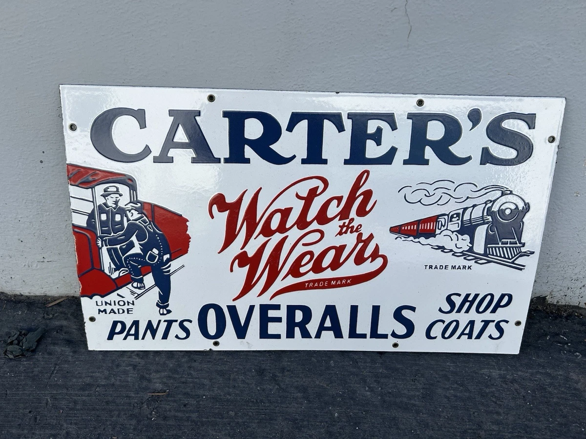 Overalls Sign In Original Advertising Signs (1930-1969) for sale