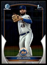 Jose Peroza 2023 Bowman #BP-149 Mets Insert ? Parallel ? SEE SCAN! FREE SHIPPING