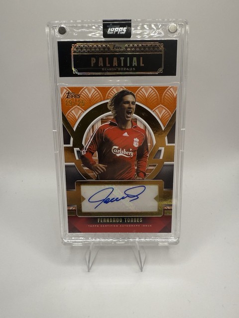2024-25 Topps Palatial Liverpool Fernando Torres 19/25 Autograph Card Mint Cond
