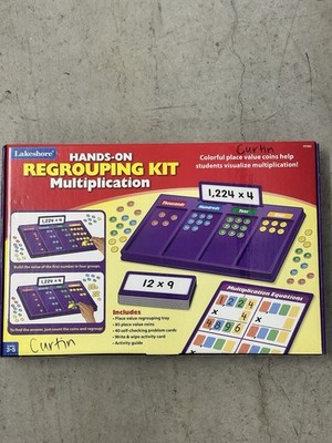 NEW OPEN BOX Lakeshore Hands-On  Multiplication Regrouping Kit