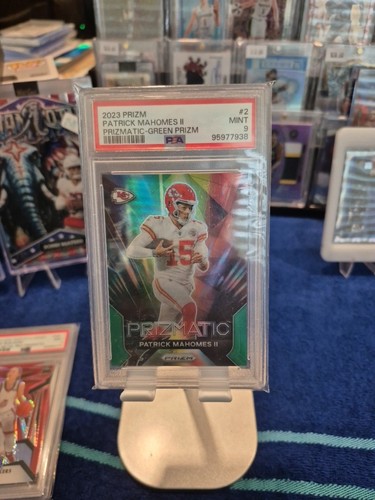2023 Panini Prizm Prizmatic Green Prizm  Patrick Mahomes II #2 PSA10
