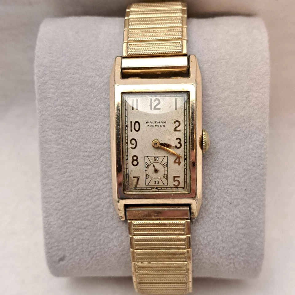 Reloj Pulsera Waltham Premier Cuerda Vintage Para Hombre Cuadrado Tono Dorado Relleno? Foto 2 de 4
