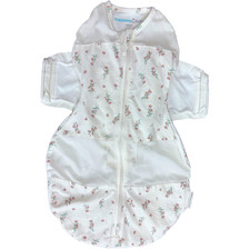 Happiest Baby Sz Small 0 2 Mos Beige Floral SNOO Swaddle Mesh Infant Sleep Sack