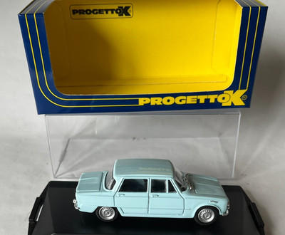 Alfa Romeo Giulia Super Sky Blue 1/43 Diecast Modell Progetto K PK 100