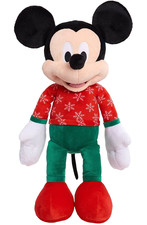 Large Disney Mickey Mouse 22" Holiday Christmas Plush New Kid Toy Gift Present