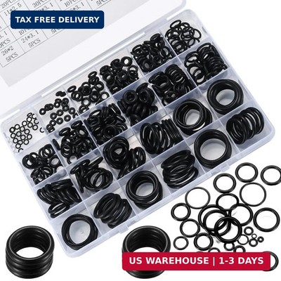 360 Pcs O Ring Assortment Kit,Rubber Washer Orings, Black 24 Sizes Pressure Wash