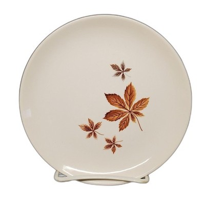 Vintage Taylor Smith & Taylor Ever Yours Random Leaves Dessert Plate 6.5''